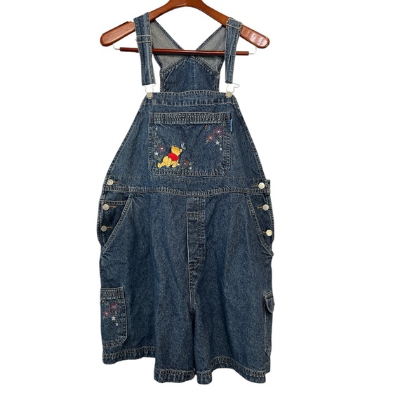 Disney Denim - Disney Winnie the Pooh Denim Overall Short
